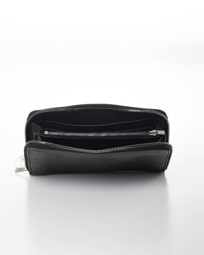 GUIDI zip wallet geldboerse c6 kangaroo full grain leather black hide m 3