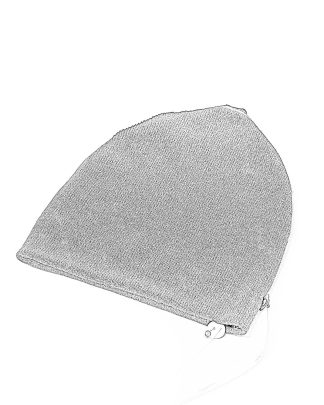 LABEL UNDER CONSTRUCTION Cocoon Beanie Hat Mutze reversible men women unisex cashmere black hide m 1