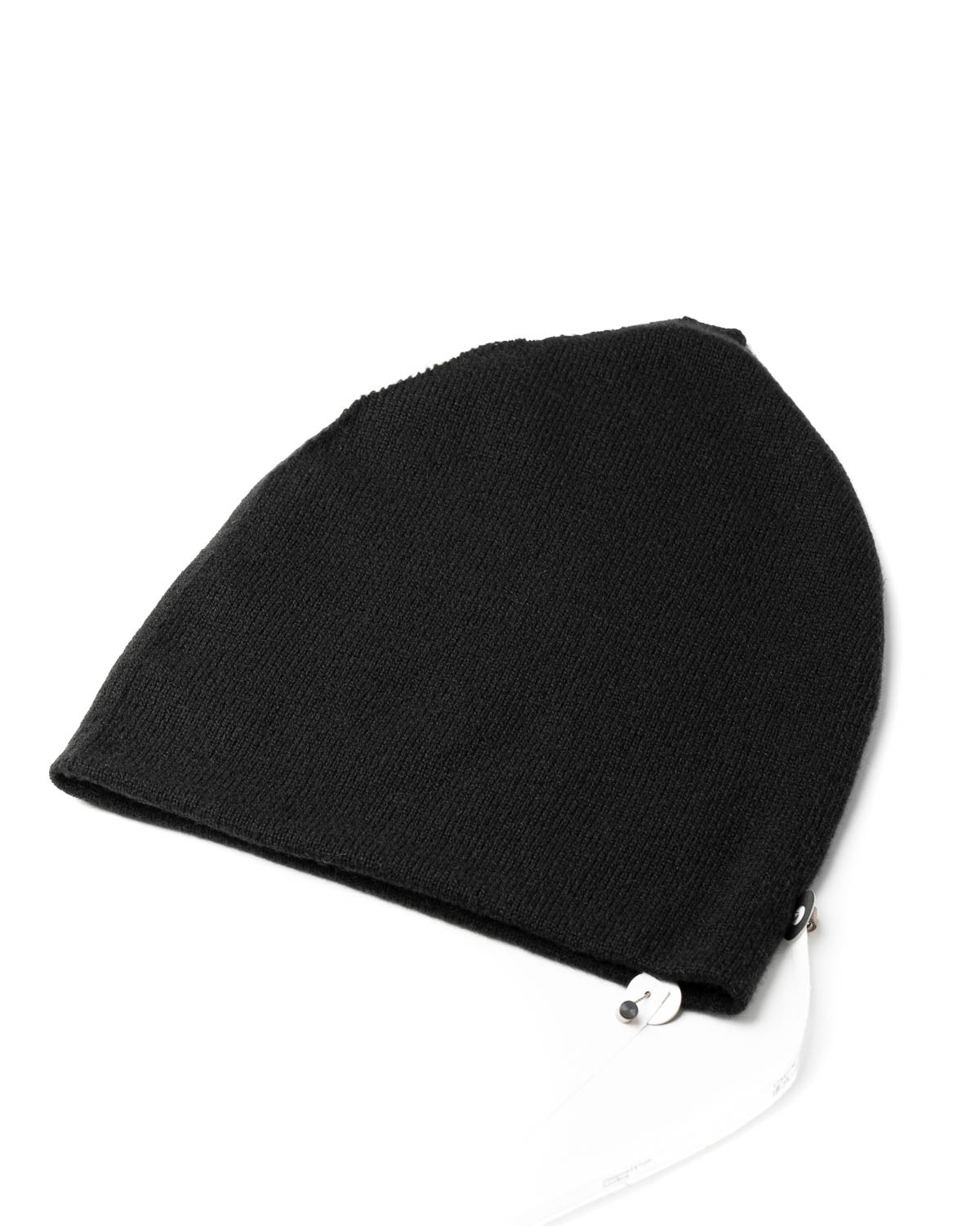 LABEL UNDER CONSTRUCTION Cocoon Beanie Hat Mutze reversible men women unisex cashmere black hide m 2 LABEL UNDER CONSTRUCTION Cocoon Beanie Hat Mutze reversible men women unisex cashmere black hide m 2