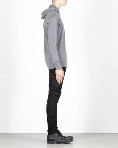 LABEL UNDER CONSTRUCTION men Punched Balaclava Sweater herren pulli kapuzenpulli 34YMSW222 WS16 RG 345 cashmere medium grey hide m 4