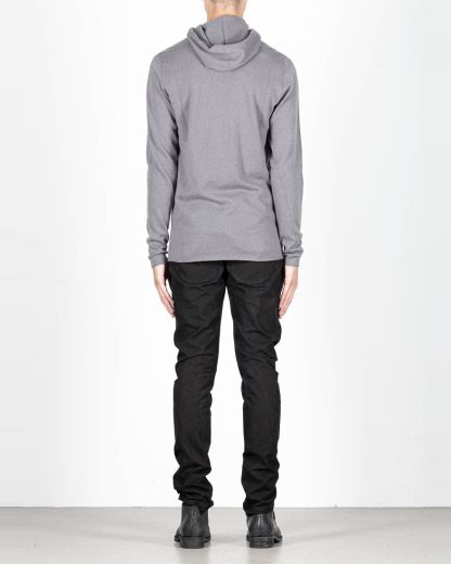 LABEL UNDER CONSTRUCTION men Punched Balaclava Sweater herren pulli kapuzenpulli 34YMSW222 WS16 RG 345 cashmere medium grey hide m 5
