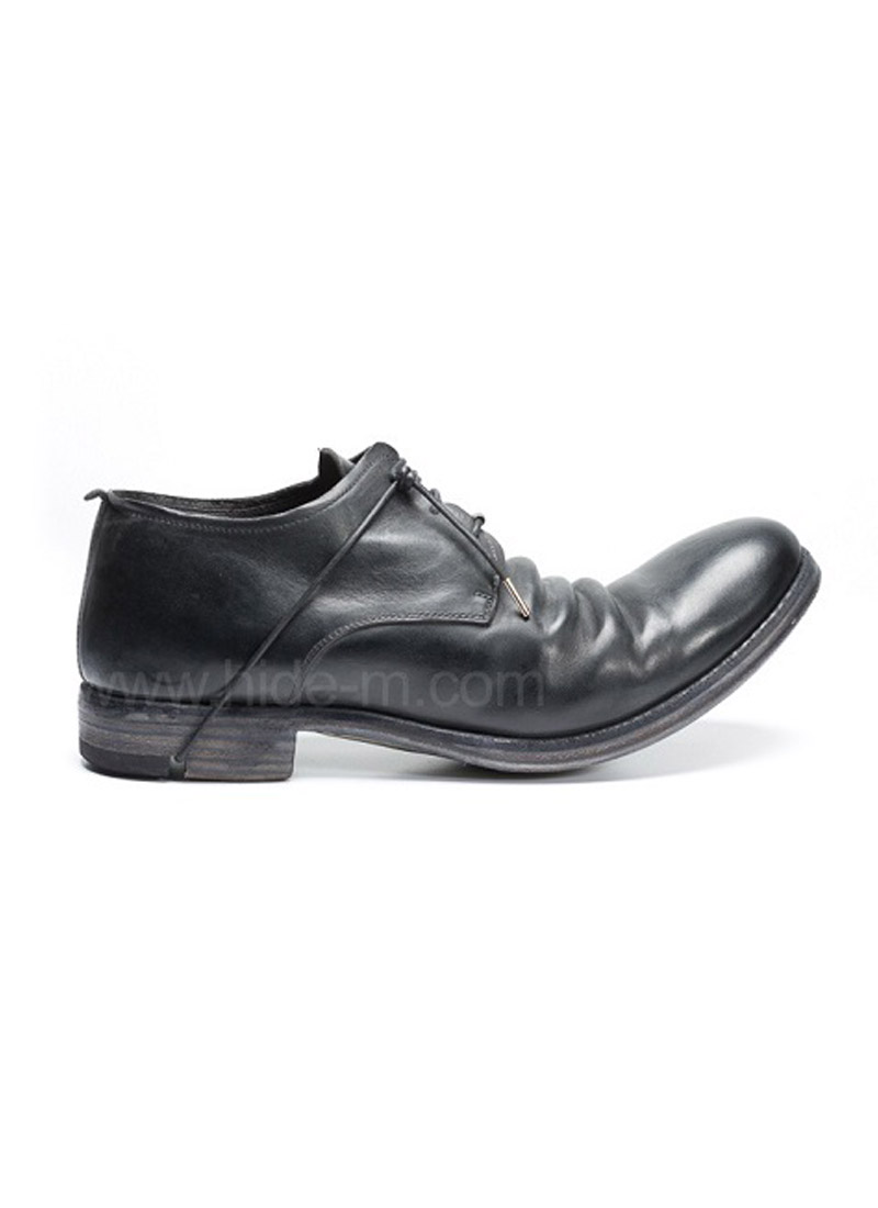 hidem LAYER0 Men Classic Derby Shoe 1.5 H7 GY, black horse leather