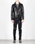 LEON EMANUEL BLANCK men distortion biker jacket herren jacke DIS BJ 01 horse leather black hide m 3
