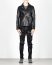 LEON EMANUEL BLANCK men distortion biker jacket herren jacke DIS BJ 01 horse leather black hide m 4