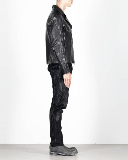 LEON EMANUEL BLANCK men distortion biker jacket herren jacke DIS BJ 01 horse leather black hide m 5