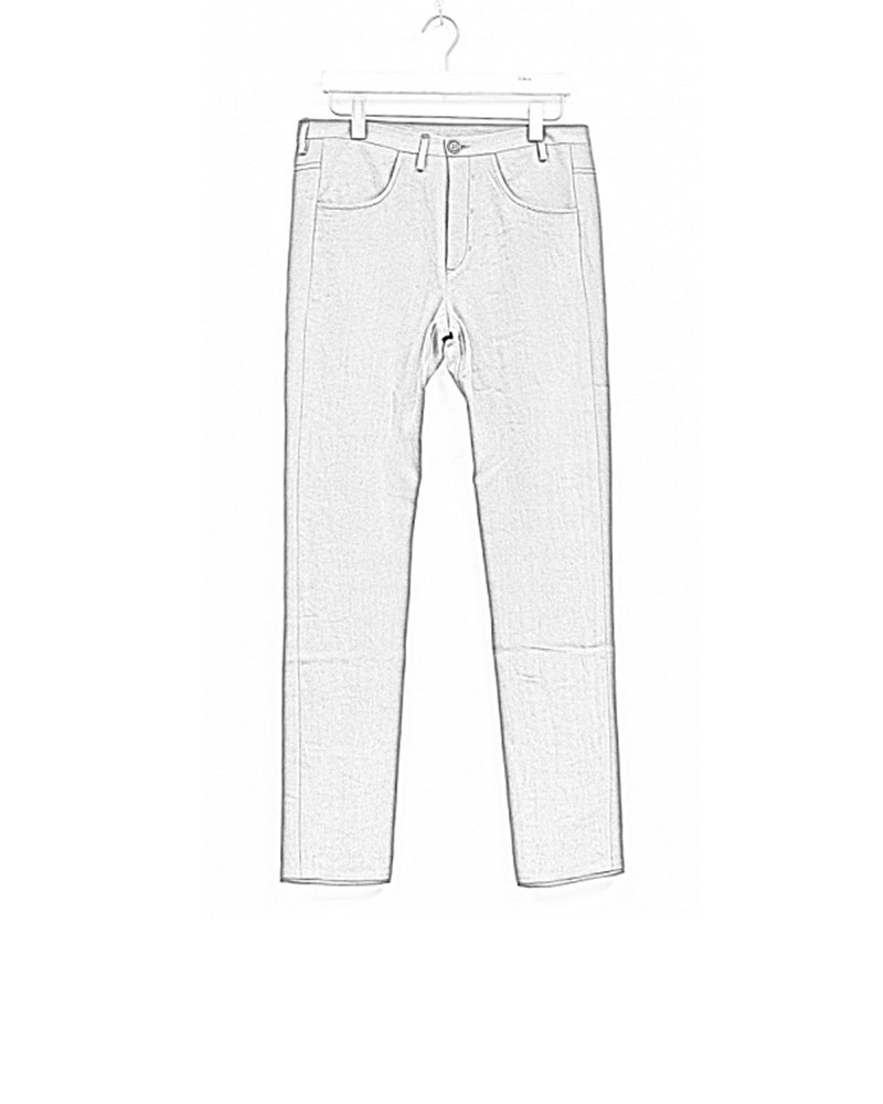 Label Under Construction SS19 men curved inseam jeans pants ramie grey hide m 1 Label Under Construction SS19 men curved inseam jeans pants ramie grey hide m 1