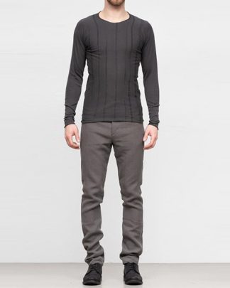 Label Under Construction SS19 men digital knit sweater cotton wool grey hide m 2