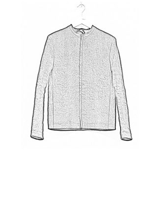 Label Under Construction SS19 men short jacket linen black hide m 1