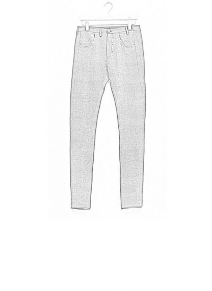Label Under Construction men pants side selvedge jeans SS18 grey linen hide m 1
