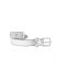 M.A MAURIZIO AMADEI men women D buckle cross cuts wide belt damen herren guertel ED2E GR 3.0 cow leather 925 sterling silver black hide m 1