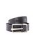 M.A MAURIZIO AMADEI men women G buckle cross cuts belt damen herren guertel EG2D GR 3.0 cow leather 925 sterling silver color black hide m 2