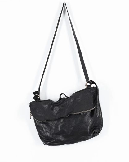 GUIDI messenger shoulder bag M10 tasche soft horse full grain leather black hide m 2