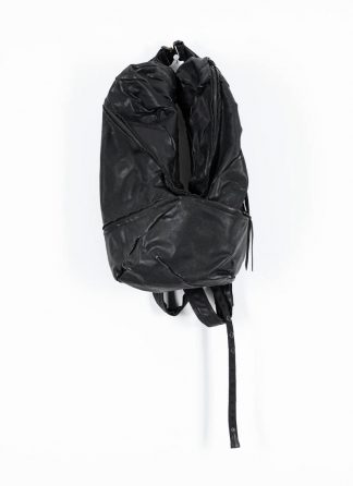 LEON EMANUEL BLANCK Distortion Stump Leg Backpack Bag Tasche Rucksack DIS SLBP 01 horse full grain leather black hide m 2