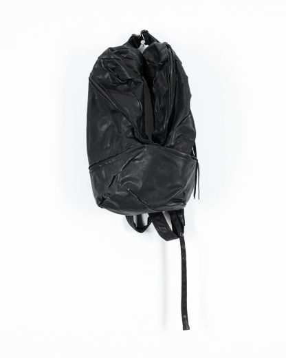 LEON EMANUEL BLANCK Distortion Stump Leg Backpack Bag Tasche Rucksack DIS SLBP 01 horse full grain leather black hide m 2