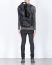 LEON EMANUEL BLANCK Distortion Stump Leg Backpack Bag Tasche Rucksack DIS SLBP 01 horse full grain leather black hide m 4