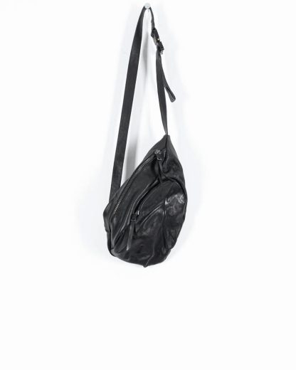 LEON EMANUEL BLANCK distortion dealer bag tasche DIS DB 01 M horse full grain leather black hide m 2