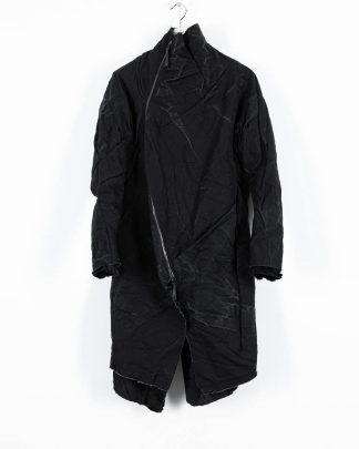 LEON EMANUEL BLANCK men distortion curved coat herren mantel parka DIS M CC 01 with removable extended inner coat shell stinging nettle cotton lining mink black hide m 2