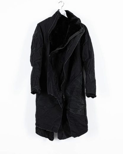 hide-m | LEON EMANUEL BLANCK Distortion Curved Coat, black mink