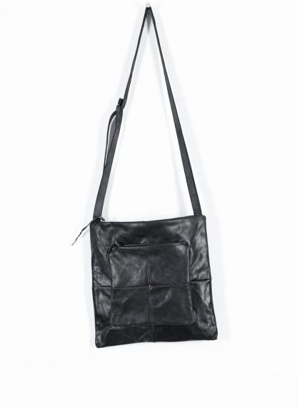 M.A Maurizio Amadei Patchwork Double Messenger Bag Tasche BQ22 CU 1.0 horse leather black hide m 2