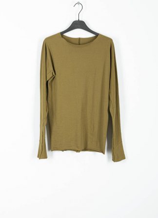 M.Across MAURIZIO AMADEI fw1920 women med fit one piece long sleeve tshirt damen tee top TW221D JCL10 cotton olive green hide m 2