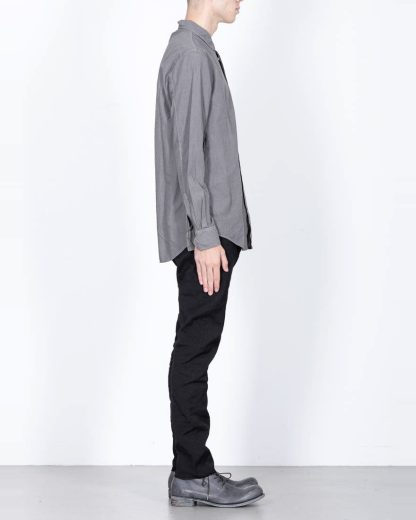 POEME BOHEMIEN fw1920 men button down shirt hemd regular fit SH 01 T602 70 cotton medium grey hide m 4