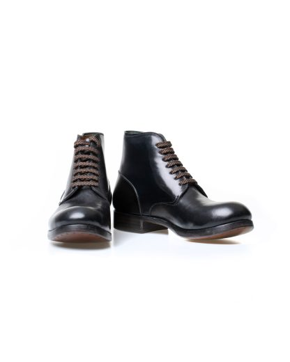 m moriabc maurizio altieri AA Dve goodyear hand welt men shoe boot herren schuh stiefel shell cordovan leather black hide m 3