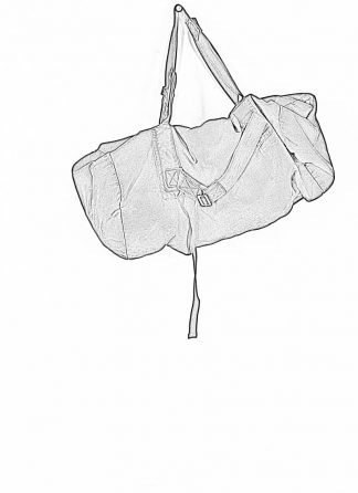 BORIS BIDJAN SABERI bag INFANTERY BAG1 F1944 cotton black hide m 1