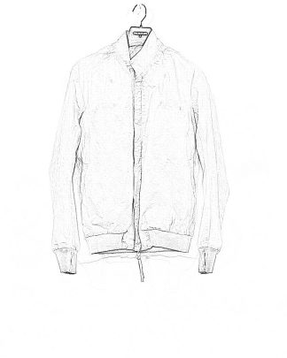 BORIS BIDJAN SABERI men J3 FLC10001 reversible bomber jacket tack stitch seam taped resin dyed herren jacke cotton light grey hide m 1