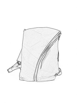 TAICHI MURAKAMI Backpack with Cotton Lining Rucksack bag tasche 3layer nylon waterproof black hide m 1