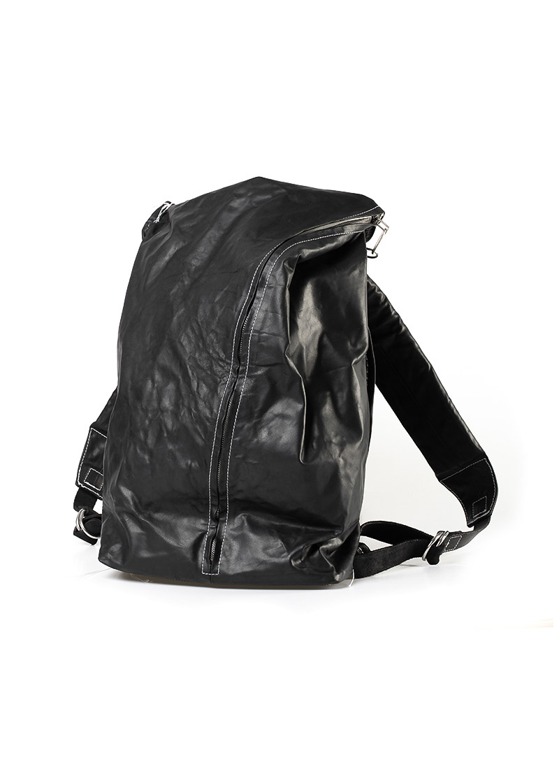 black rucksack bag