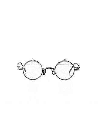 TAICHI MURAKAMI O Megane Flip glasses eyewear brille titan frame grey with brown lens hide m 1