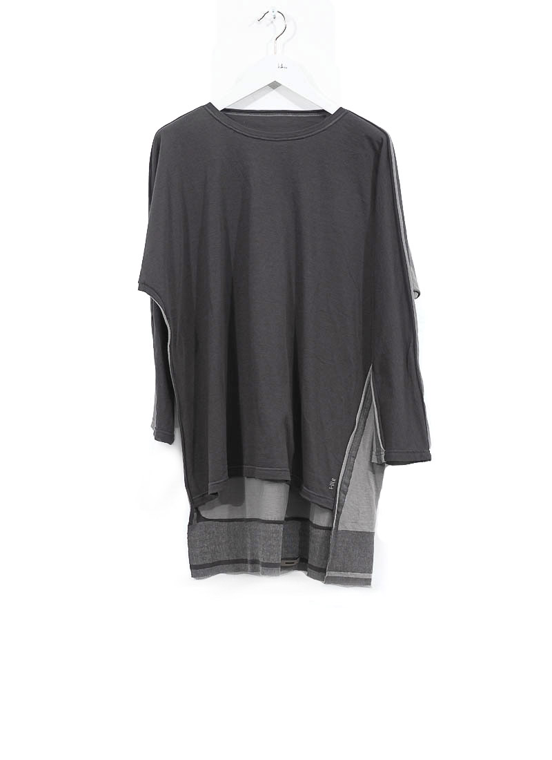 hide-m | TAICHI MURAKAMI Pattern Long Sleeve T-Shirt, grey cotton
