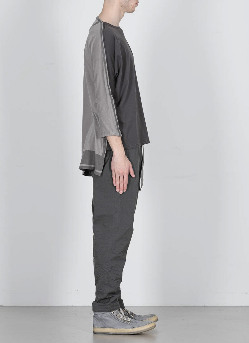 hide-m | TAICHI MURAKAMI Pattern Long Sleeve T-Shirt, grey cotton