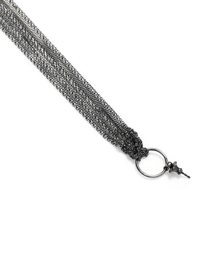 CHIN TEO earrings ohrring ohrstecker stecker multi chains long jewelry jewellery schmuck sterling silver 925 hide m 4