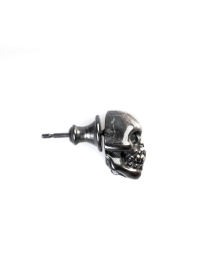 CHIN TEO earrings ohrring ohrstecker stecker oxidised skull totenkopf skulls jewelry jewellery schmuck sterling silver 925 hide m 3