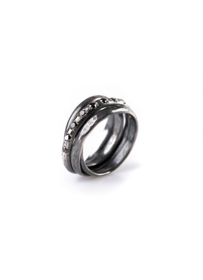 CHIN TEO ring cage mini diamond jewelry jewellery schmuck sterling silver 925 dark oxidised diamant hide m 1