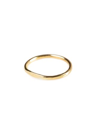 CHIN TEO ring fine hammered jewelry jewellery schmuck 18k gold polished hide m 1