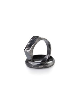 CHIN TEO ring mossy two 2 rings jewelry jewellery schmuck sterling silver 925 hide m 1