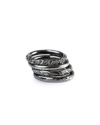 CHIN TEO ring transmission 3mm set rings dark jewelry jewellery schmuck sterling silver hide m 1
