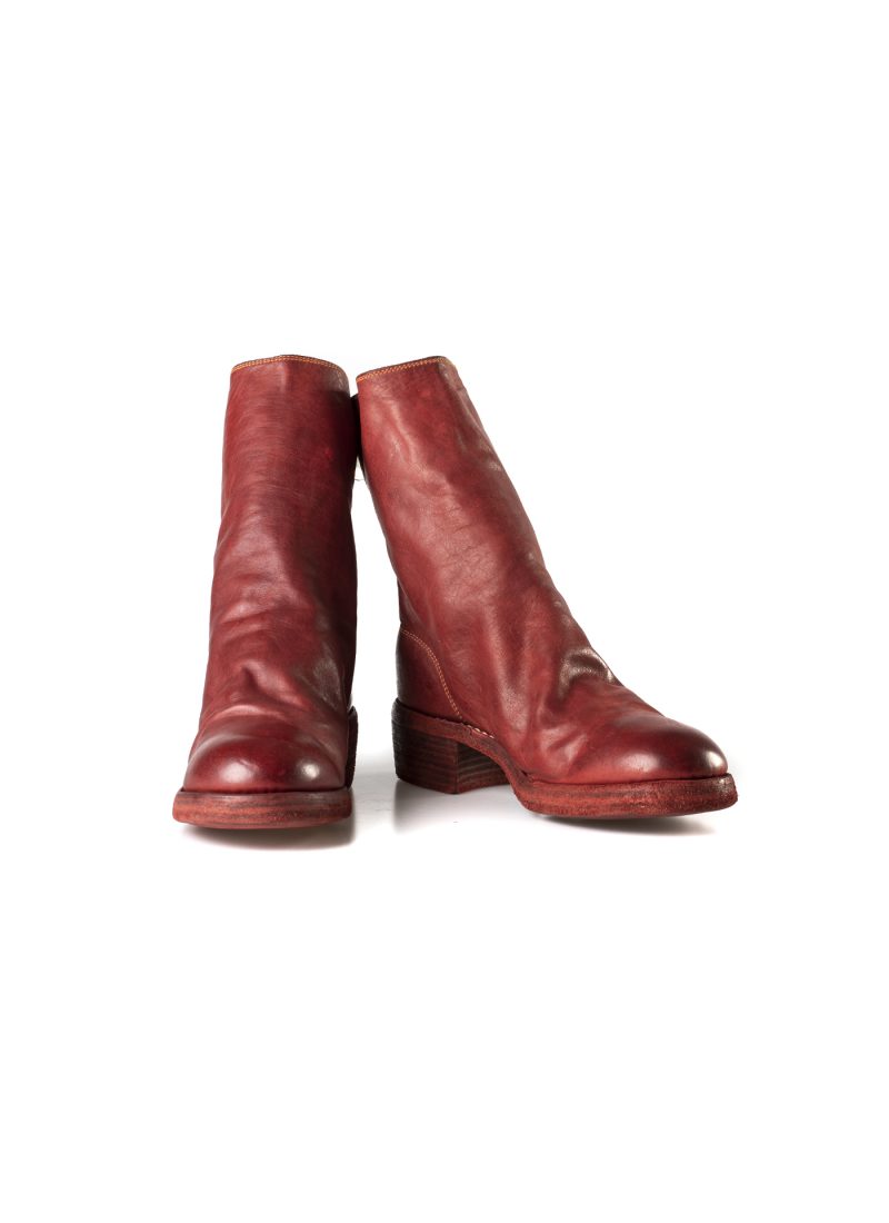 hidem GUIDI 788z Back Zip Boot Women, red 1006T horse leather
