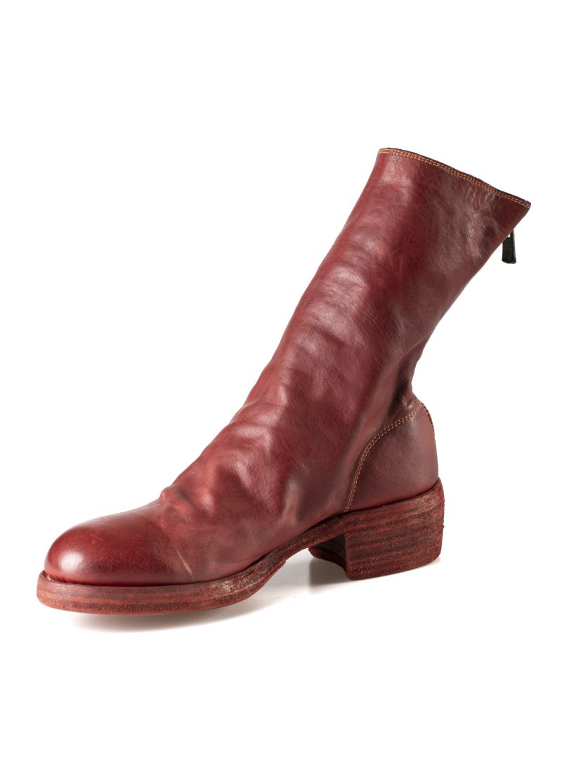 hidem GUIDI 788z Back Zip Boot Women, red 1006T horse leather