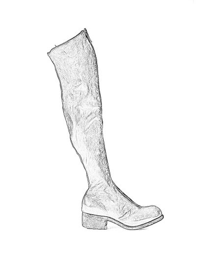 GUIDI PL4 women tall over knee front zip boot shoe damen frauen schuh stiefel horse leather black hide m 1