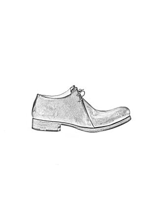 M.A MACROSS Maurizio Amadei men double fold derby shoe herren schuh vachetta cow leather black hide m 1