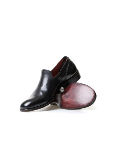 m moriabc maurizio altieri BB SeTTe goodyear hand welt men shoe loafer herren schuh shell cordovan leather black hide m 4