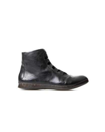 mmoriabc maurizio altieri CCC Sei men hand made sneaker shoe herren schuh destroyed horse leather black hide m 3