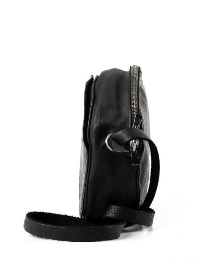 GUIDI CRB00 shoulder bag tasche horse leather CV39T black hide m 4