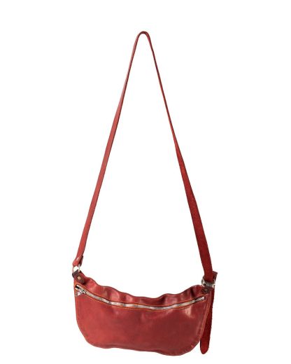 GUIDI Q10 small shoulder bag tasche horse leather 1006T red hide m 2