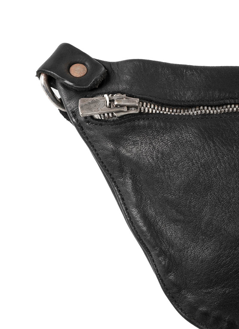 hide-m  GUIDI Q10M Shoulder Bag, black horse leather