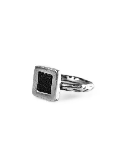 GUIDI women G AN02 Ring leather 925 sterling silver hide m 1