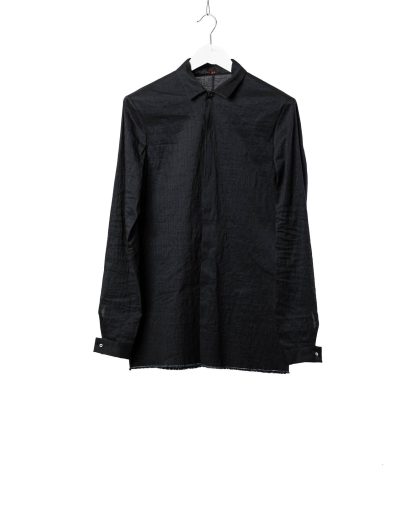 M.A Macross Maurizio Amadei Men Fitted Shirt H102 LCES Herren Hemd Linen Cotton Elastan dark blue black hide m 2